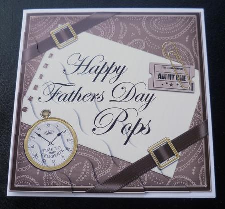 Happy Fathers Day Pops Wavy Corner by Charlie Angel
