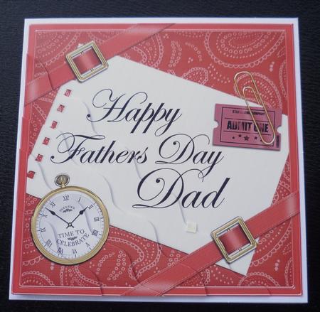Happy Fathers Day Dad Wavy Corner by Charlie Angel