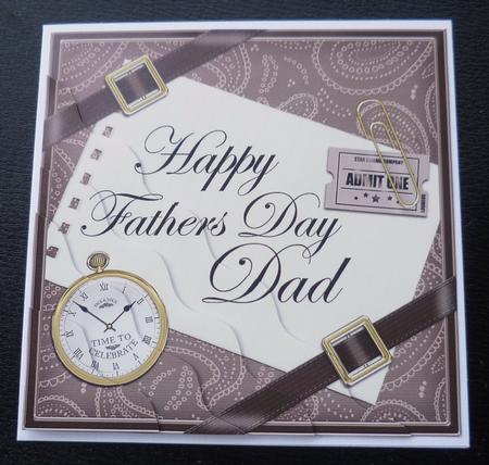 Happy Fathers Day Dad Wavy Corner by Charlie Angel