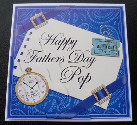 Happy Fathers Day Pop Wavy Corner by Charlie Angel
