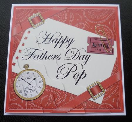 Happy Fathers Day Pop Wavy Corner by Charlie Angel
