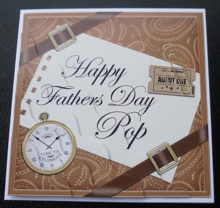 Happy Fathers Day Pop Wavy Corner by Charlie Angel