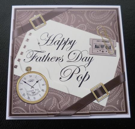 Happy Fathers Day Pop Wavy Corner by Charlie Angel