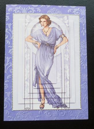 Art Deco Lady Elise (lilac) Pyramid by Charlie Angel