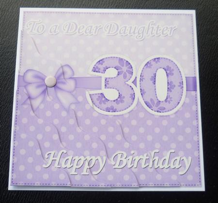 30th Birthday Daughter Felties Wavy Corner Side Stacker by Charlie Angel