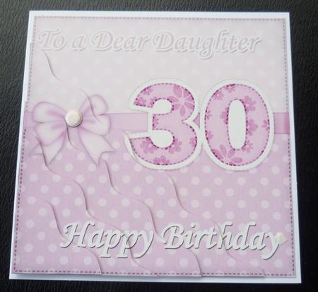 30th Birthday Daughter Felties Wavy Corner Side Stacker by Charlie Angel