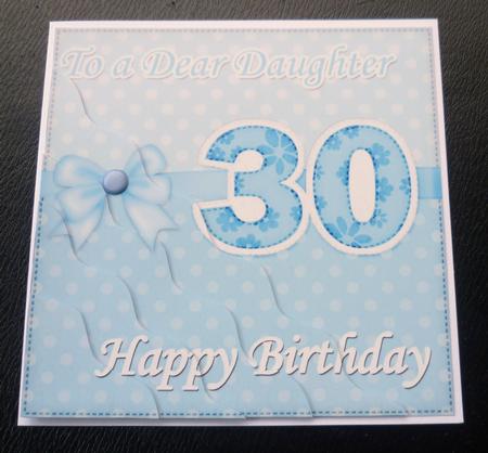 30th Birthday Daughter Felties Wavy Corner Side Stacker by Charlie Angel