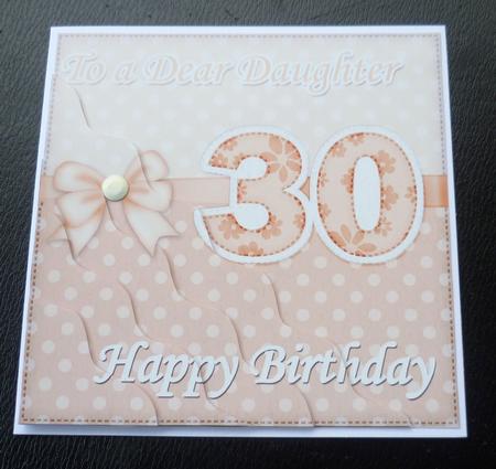 30th Birthday Daughter Felties Wavy Corner Side Stacker by Charlie Angel