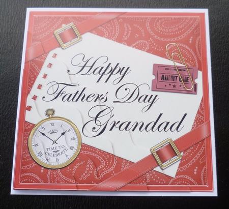 Happy Fathers Day Grandad Wavy Corner by Charlie Angel
