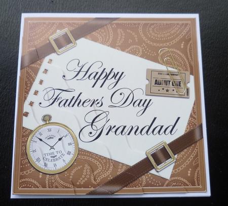 Happy Fathers Day Grandad Wavy Corner by Charlie Angel