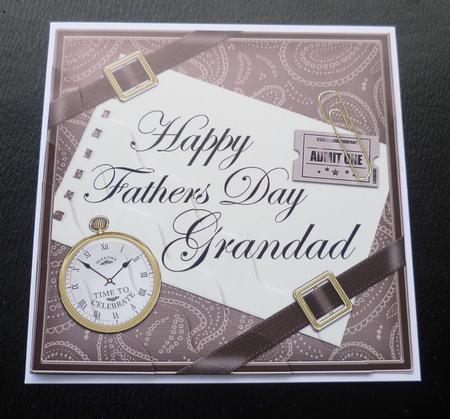 Happy Fathers Day Grandad Wavy Corner by Charlie Angel