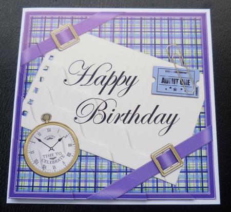 Tartan Birthday Day Wavy Corner by Charlie Angel