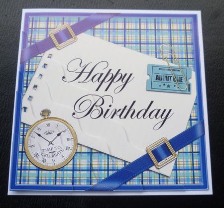 Tartan Birthday Day Wavy Corner by Charlie Angel