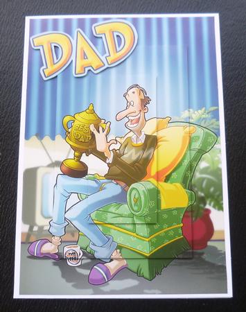 Best Dad Dude A4. by Charlie Angel