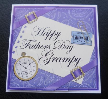 Happy Fathers Day Grampy Wavy Corner by Charlie Angel