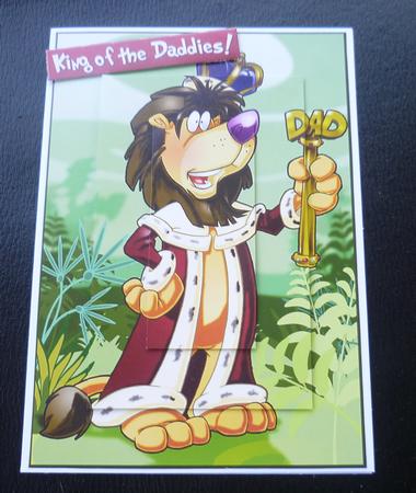 Fathers Day/dad Lion A4. by Charlie Angel