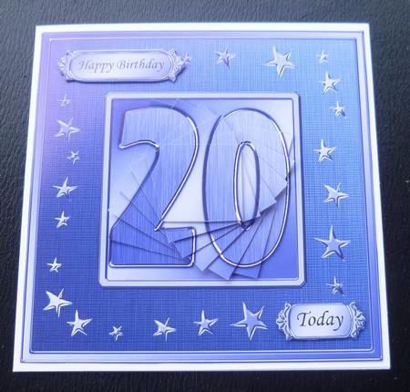 20th Bright Metallic Age Quick Card with Twisted Pyramage by Charlie Angel