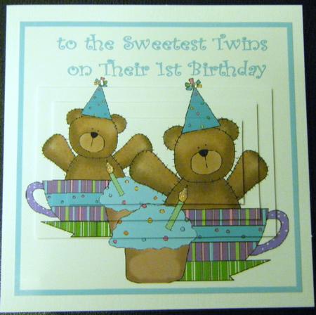 Twin Teddyboys - 1st Birthday by Charlie Angel