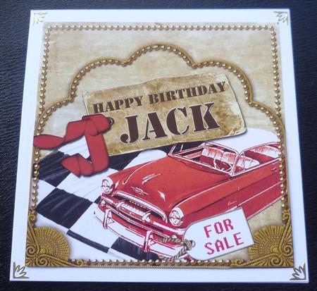 Red Car Jack Scallop Topper and Base by Charlie Angel