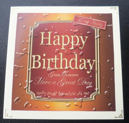 Birthday Beer Label with 3D Decoupage by Charlie Angel