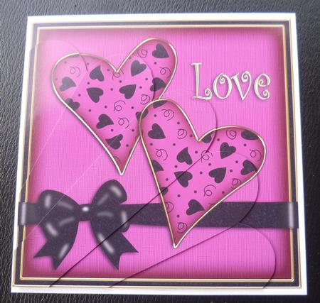 Love Hearts Fan Pyramage Topper by Charlie Angel