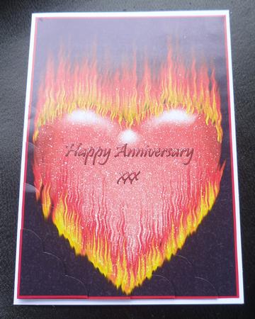 Too Hot to Handle Anniversary Corner Stacker Card by Charlie Angel