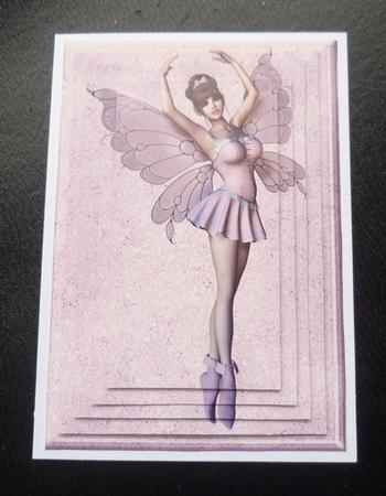 Posing in Pink Fairy Pyramid Card by Charlie Angel