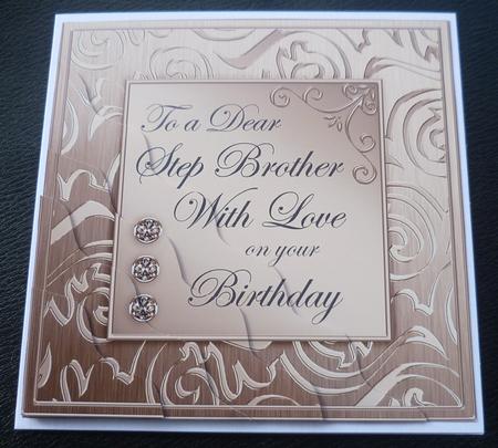 Elegant Metallic Birthday Step Brother Wavy Corner Stacker by Charlie Angel