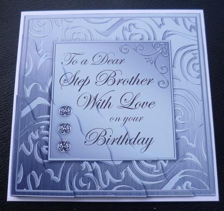 Elegant Metallic Birthday Step Brother Wavy Corner Stacker by Charlie Angel