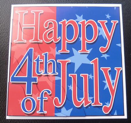 4th July Wavy Corner Side Stacker Topper by Charlie Angel