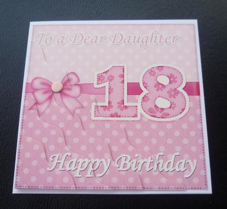 18th Birthday Daughter Felties Wavy Corner Side Stacker by Charlie Angel