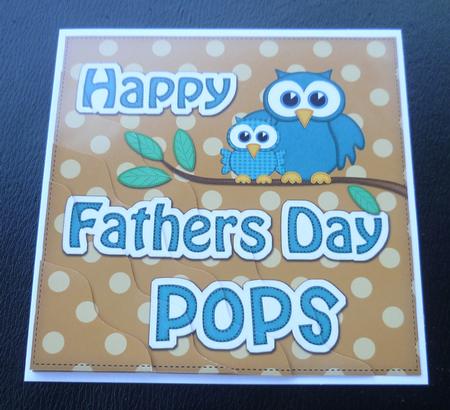 Owl Felties Pops Fathers Day Wavy Corner Side Stacker by Charlie Angel