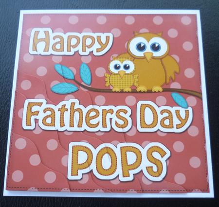 Owl Felties Pops Fathers Day Wavy Corner Side Stacker by Charlie Angel