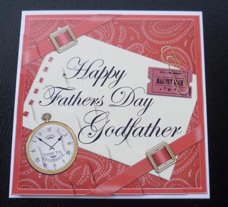 Happy Fathers Day Godfather Wavy Corner by Charlie Angel