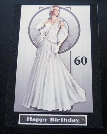 Art Deco Lady Rose (white) by Charlie Angel