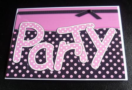 A5 Polka Dot Party Scallop Corner Side Stacker Topper by Charlie Angel