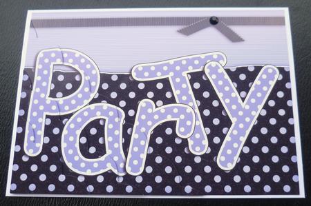 A5 Polka Dot Party Scallop Corner Side Stacker Topper by Charlie Angel
