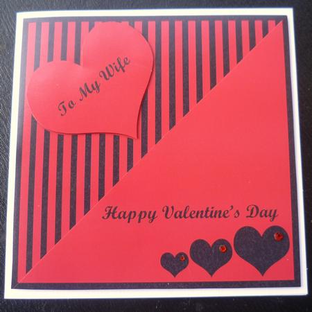 To My Darling Wife on Valentine's Day Step by Step Card by Charlie Angel