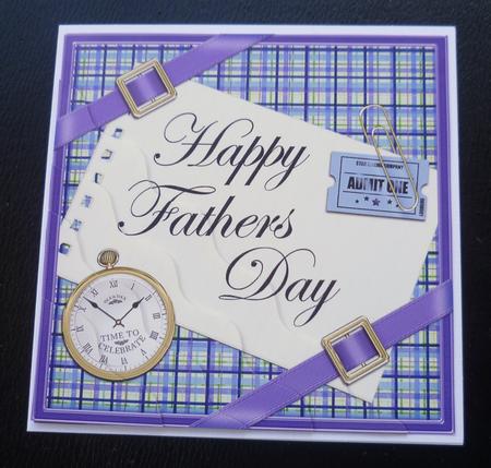 Tartan Fathers Day Wavy Corner by Charlie Angel