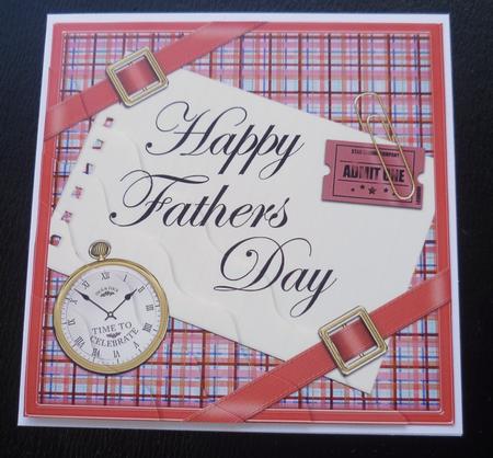 Tartan Fathers Day Wavy Corner by Charlie Angel