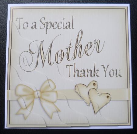 Mother Thank You Wavy Corner Side Stacker by Charlie Angel