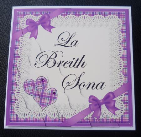 Scottish Tartan Birthday Wavy Corner by Charlie Angel