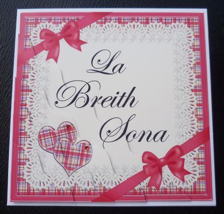 Scottish Tartan Birthday Wavy Corner by Charlie Angel