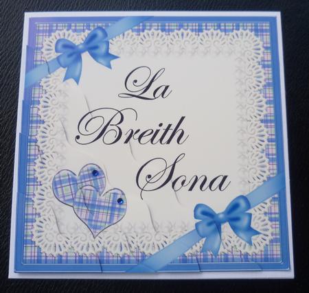 Scottish Tartan Birthday Wavy Corner by Charlie Angel