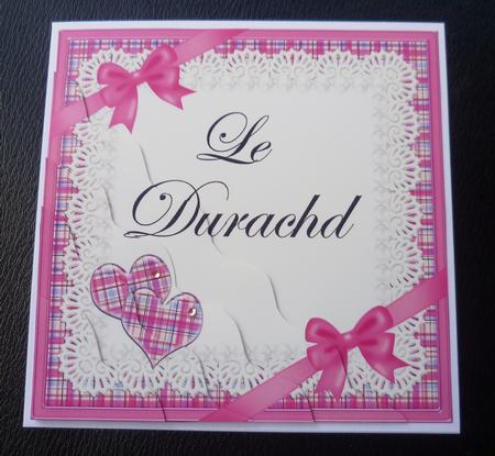 Scottish Tartan Good Wishes Wavy Corner by Charlie Angel