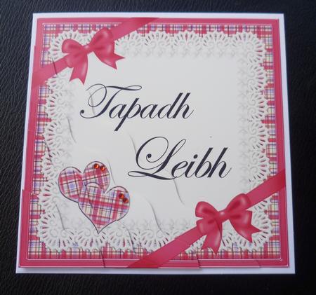 Scottish Tartan Thank You Wavy Corner by Charlie Angel