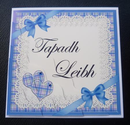 Scottish Tartan Thank You Wavy Corner by Charlie Angel