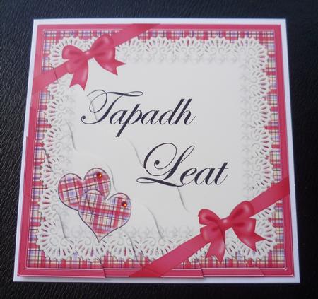 Scottish Tartan Thank You Wavy Corner by Charlie Angel
