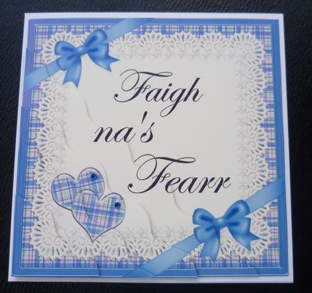 Scottish Tartan Get Better Soon Wavy Corner by Charlie Angel