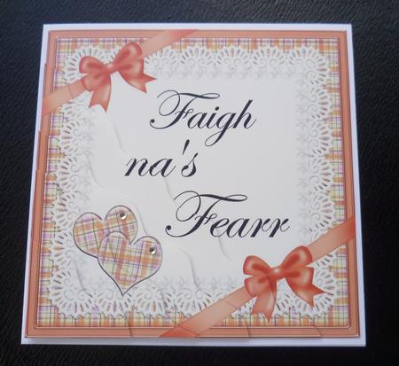 Scottish Tartan Get Better Soon Wavy Corner by Charlie Angel